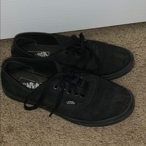 Black lace up vans